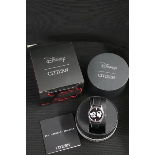Citizen Eco-drive Disney Mickey Mouse Leather Strap Watch FE7060-05W MIF001112