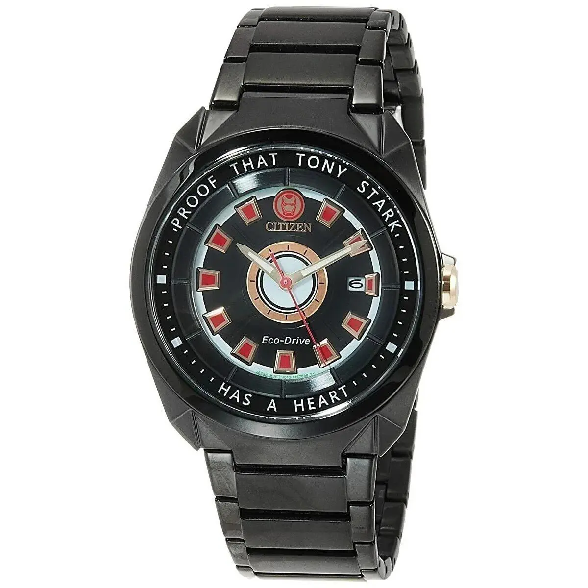 Citizen AW1017-58W Tony Stark Marvel I Love You 3000 Eco-drive Men`s Watch