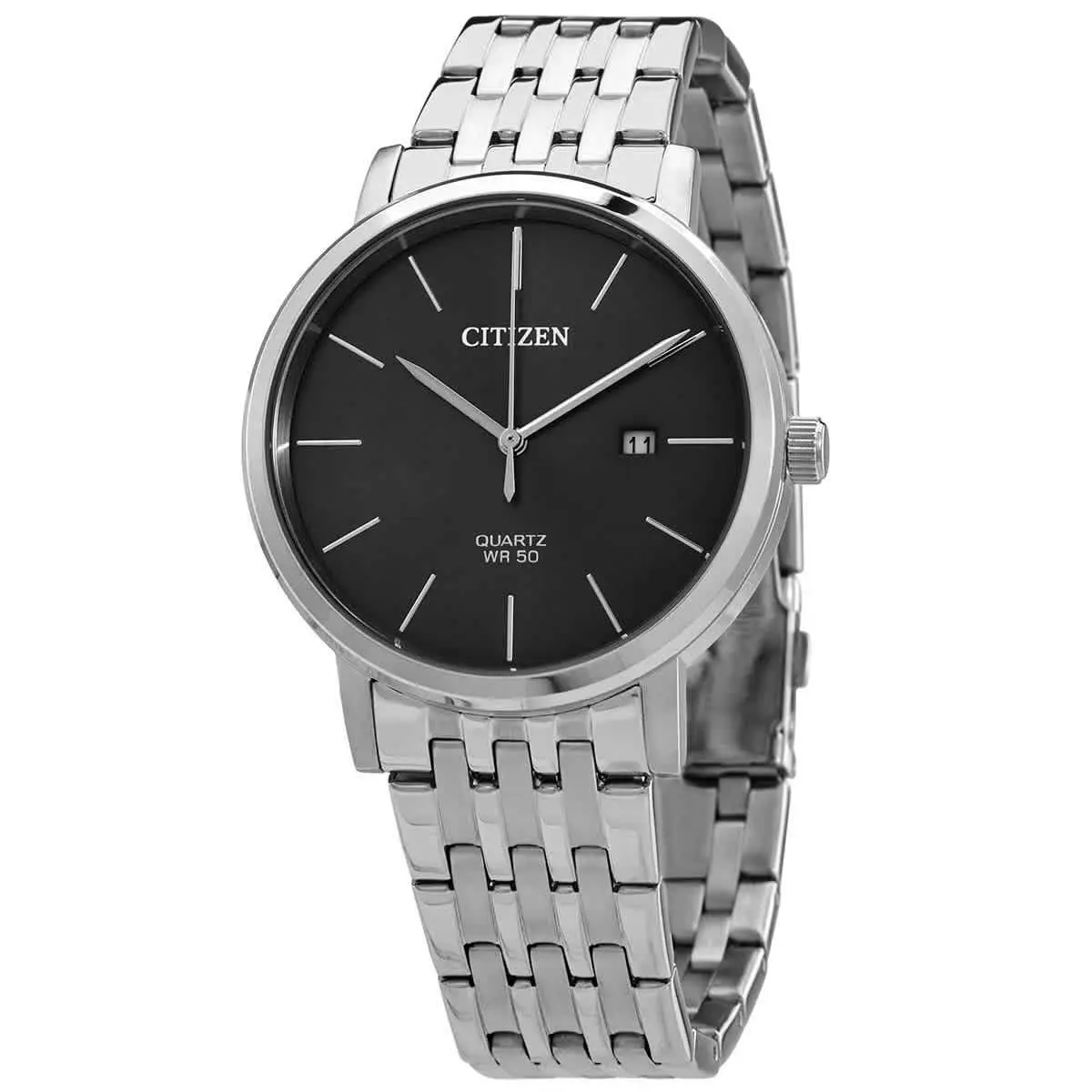 Citizen Quartz Grey Dial Stainless Steel Men`s Watch BI5070-57H