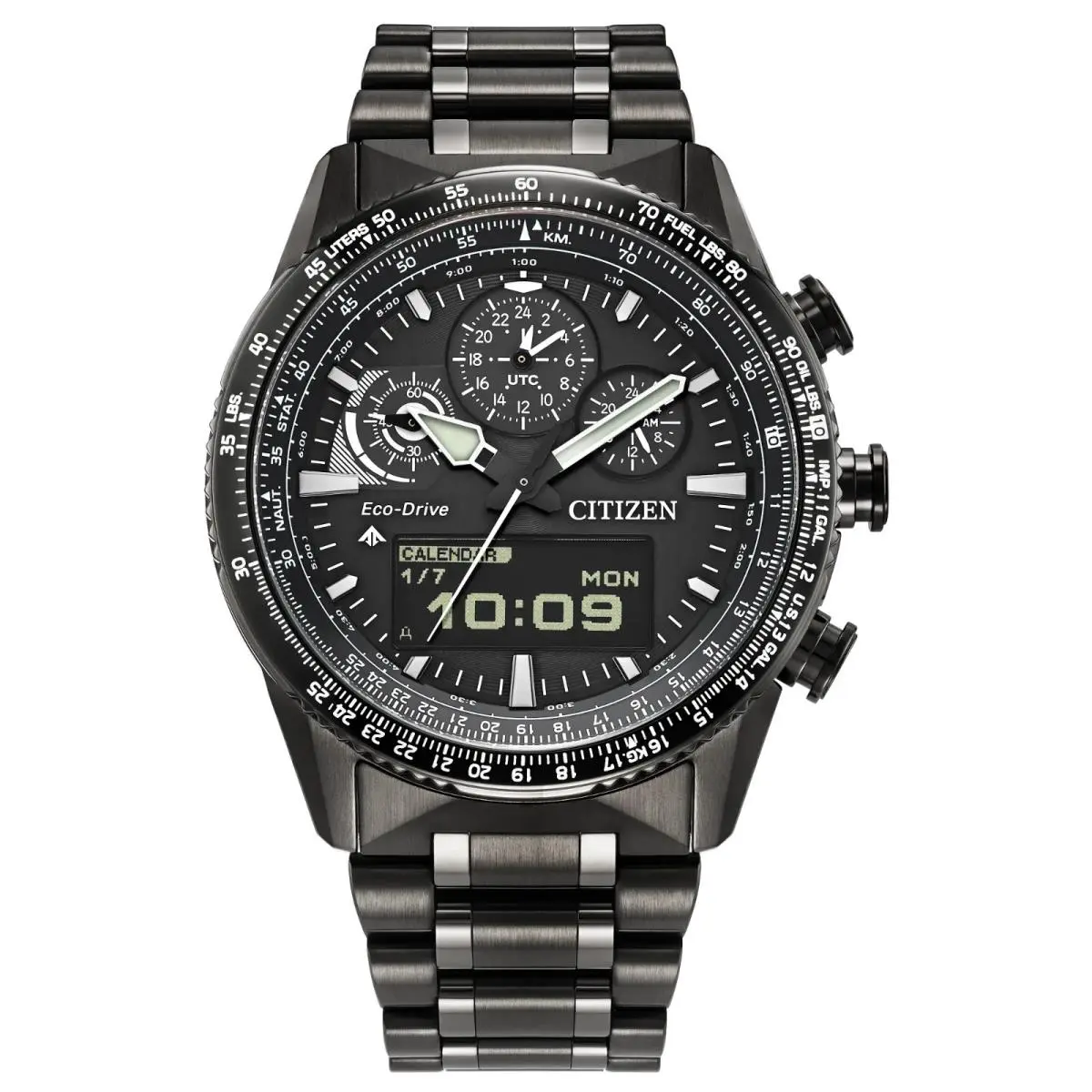 Promaster Skyhawk U830 JV2005-58E Eco-drive Ana-digi Black Dial 200M by Citizen