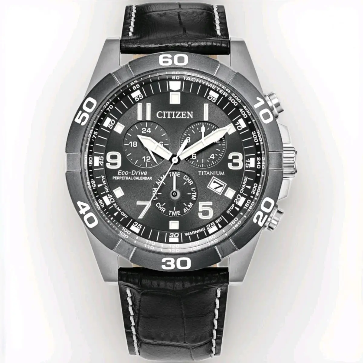 Citizen BL5558-15H Eco-drive Brycen Super Titanium Men`s Chronograph Watch