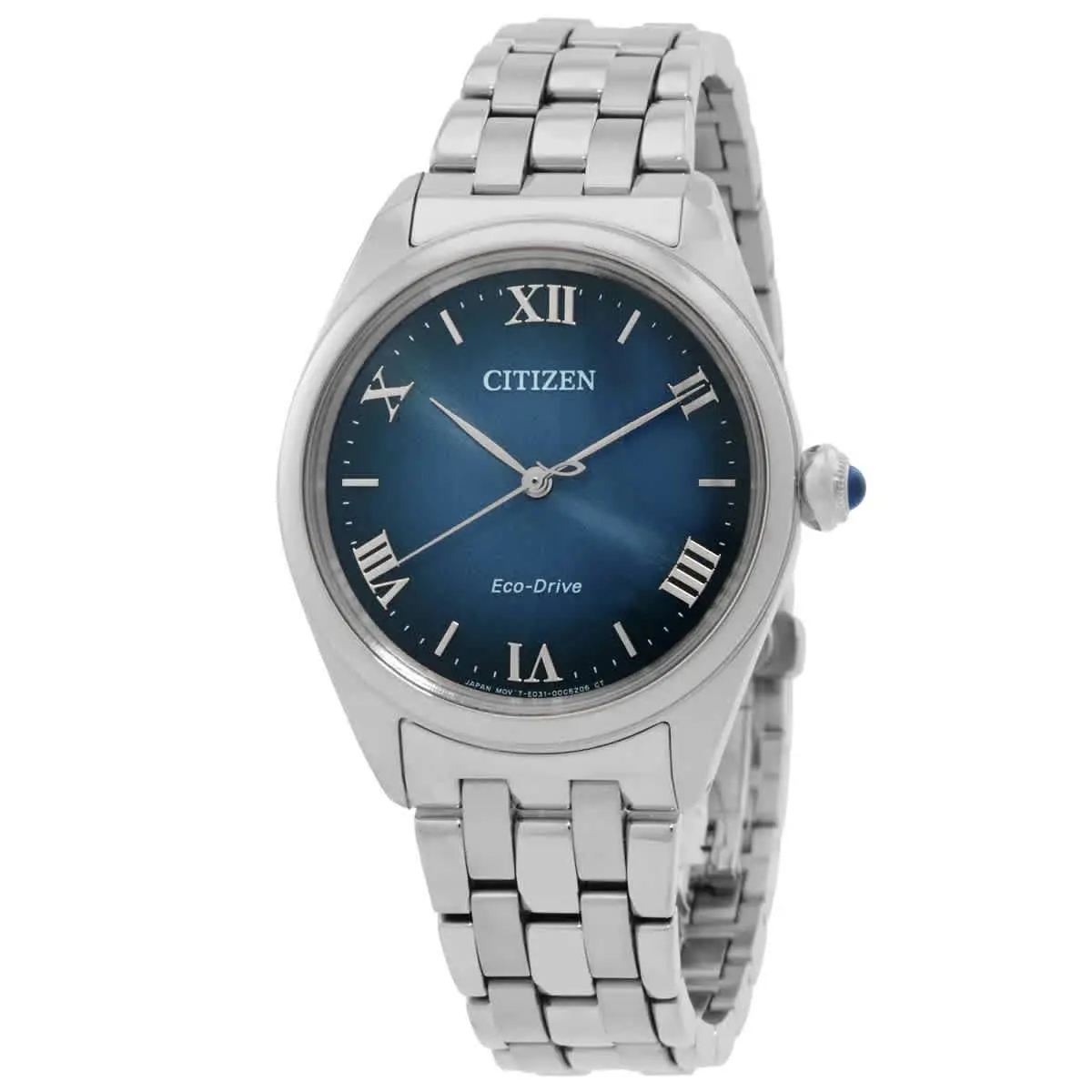 Citizen L Classic Eco-drive Navy Dial Ladies Watch EM1140-80L - Blue, Dial: Navy, Band: Silver-tone