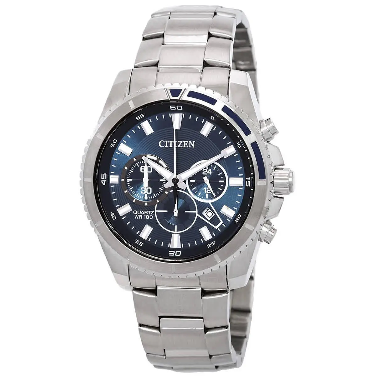 Citizen Men`s Chronograph Quartz Stainless Steel Watch - AN8201-57L