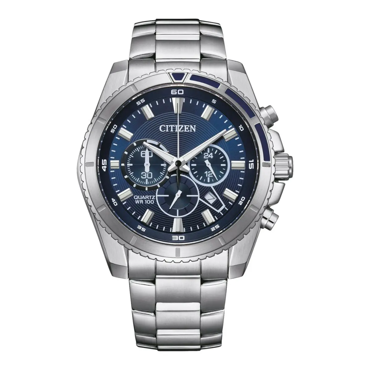 Citizen Men`s Chronograph Quartz Stainless Steel Watch - AN8201-57L