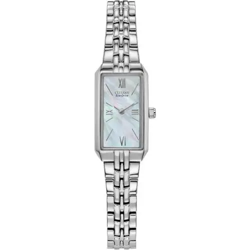 Citizen EG2691-57D Eco-drive Mother-of-pearl Dial Silver Tone Steel Ladies Watch