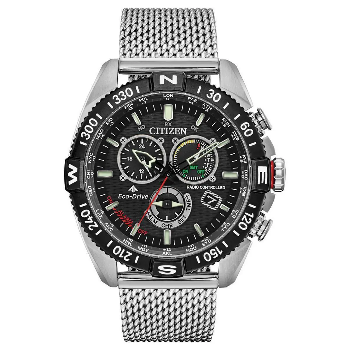 Citizen CB5840-59E Promaster Navihawk Radio Controlled World T. Eco-drive Watch