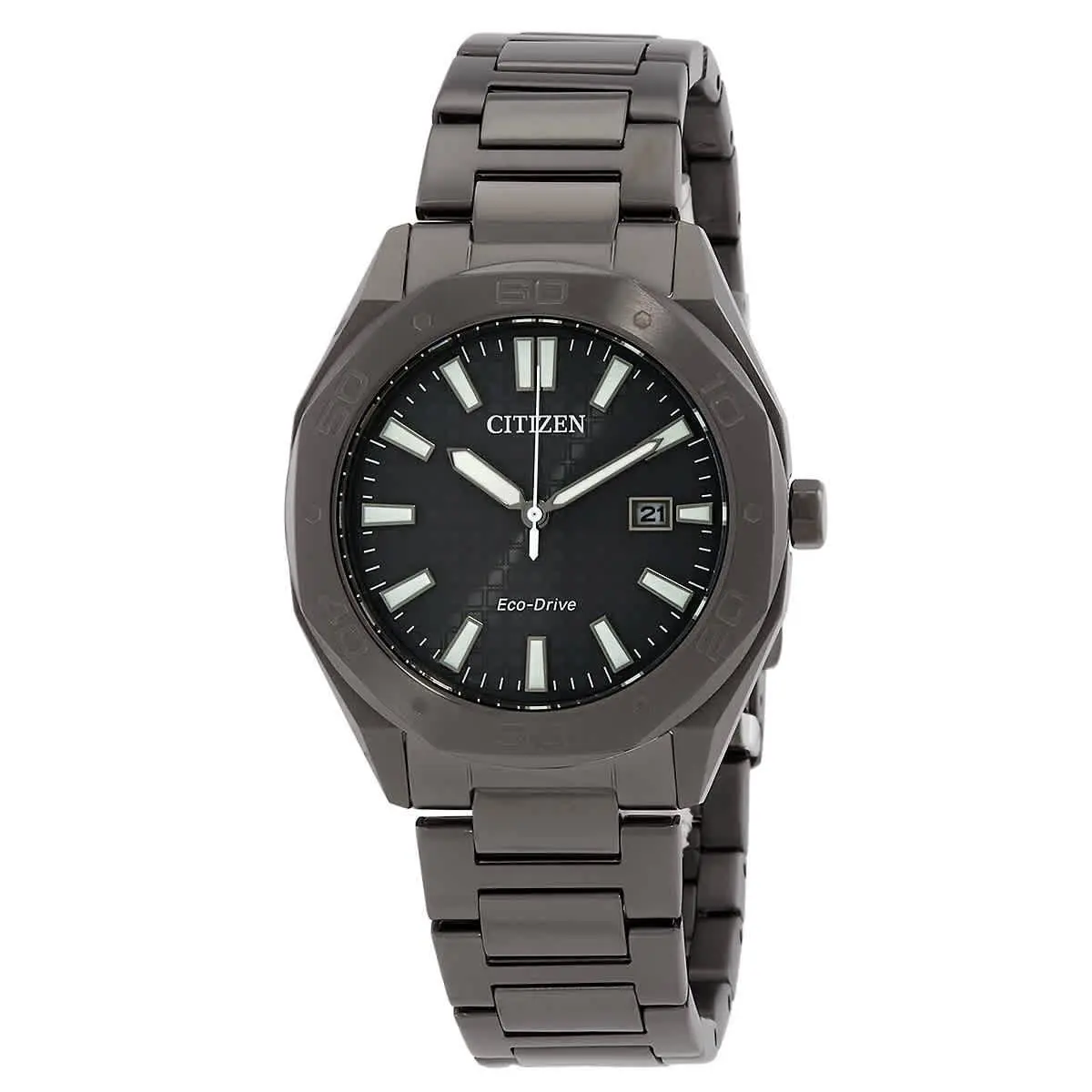 Citizen Eco-drive Black Dial Men`s Watch BM7637-81H