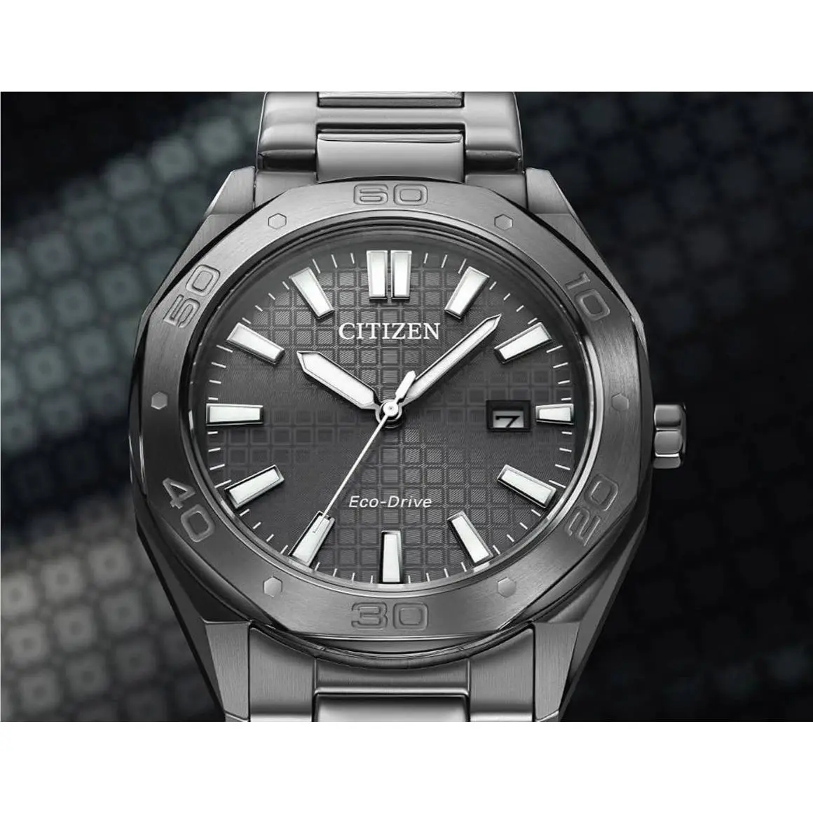 Men`s Watch Eco-drive Black IP Stainless Steel BM7637-81H by Citizen