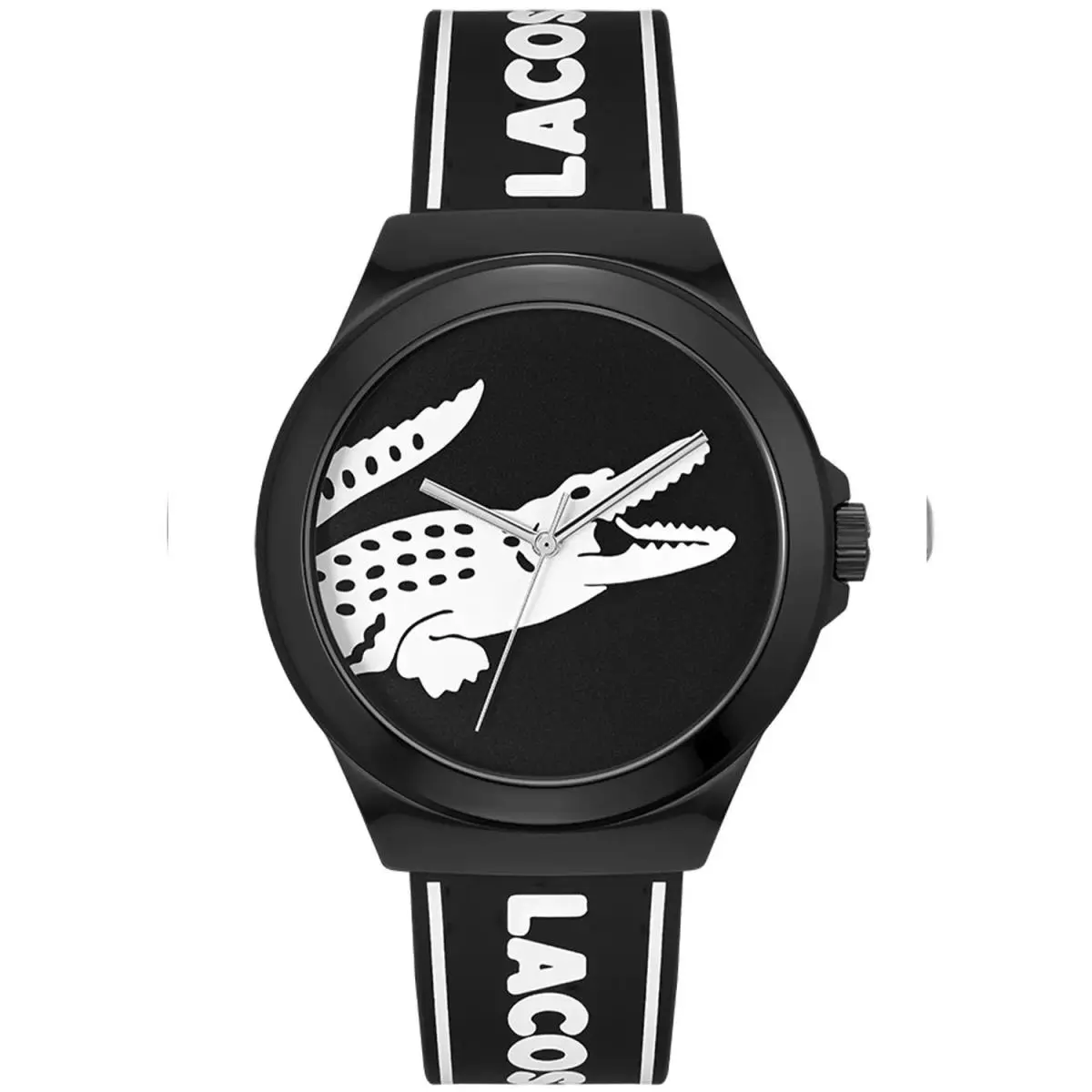 Lacoste 2011185 Unisex Watch Black Silicone Band Quartz Movement Analog