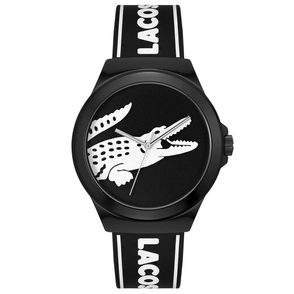 Lacoste 2011185 Unisex Watch Black Silicone Band Quartz Movement Analog