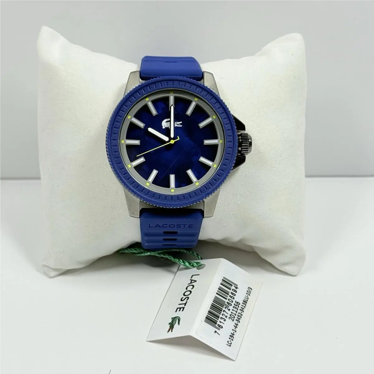 Lacoste 2011356 Highkey Blue Dial Blue Silicone Strap Men’s Watch