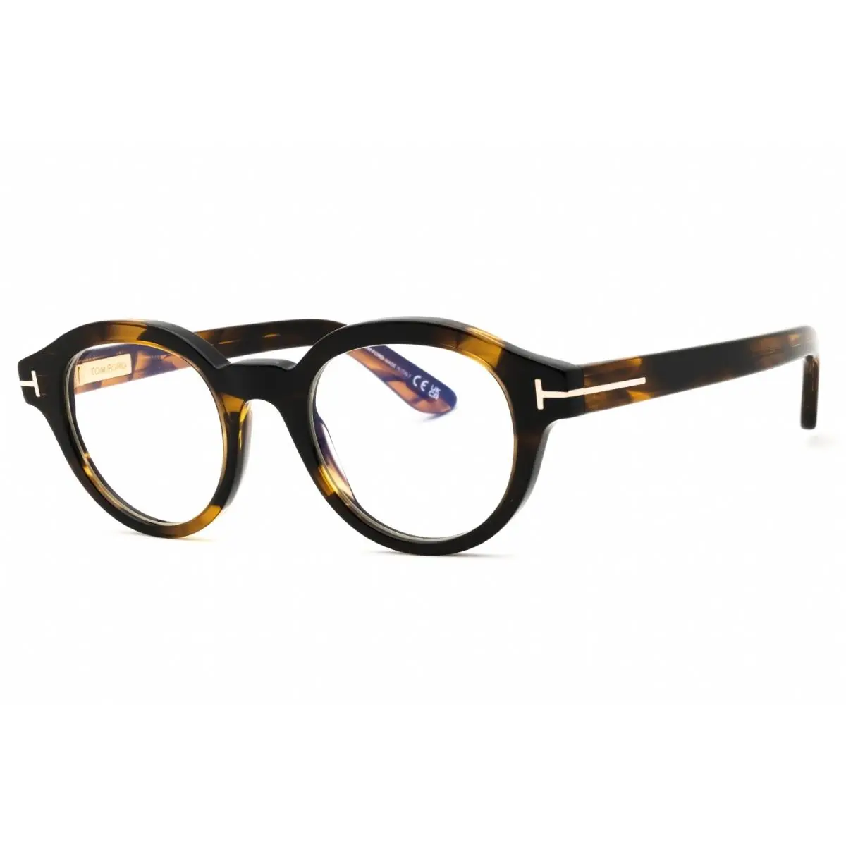 Tom Ford FT6037 B 055 Coloured Havana Demo Lens 49 mm Unisex Eyeglasses