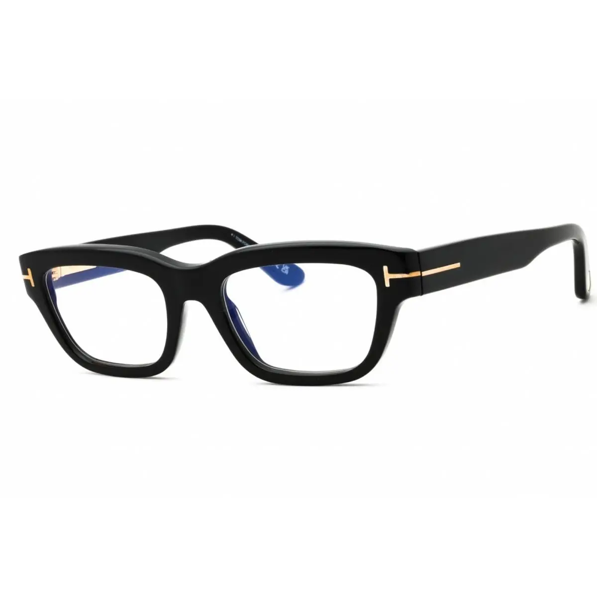 Women`s Eyeglasses Shiny Black Acetate Rectangular Frame FT6045-B 001 by Tom Ford