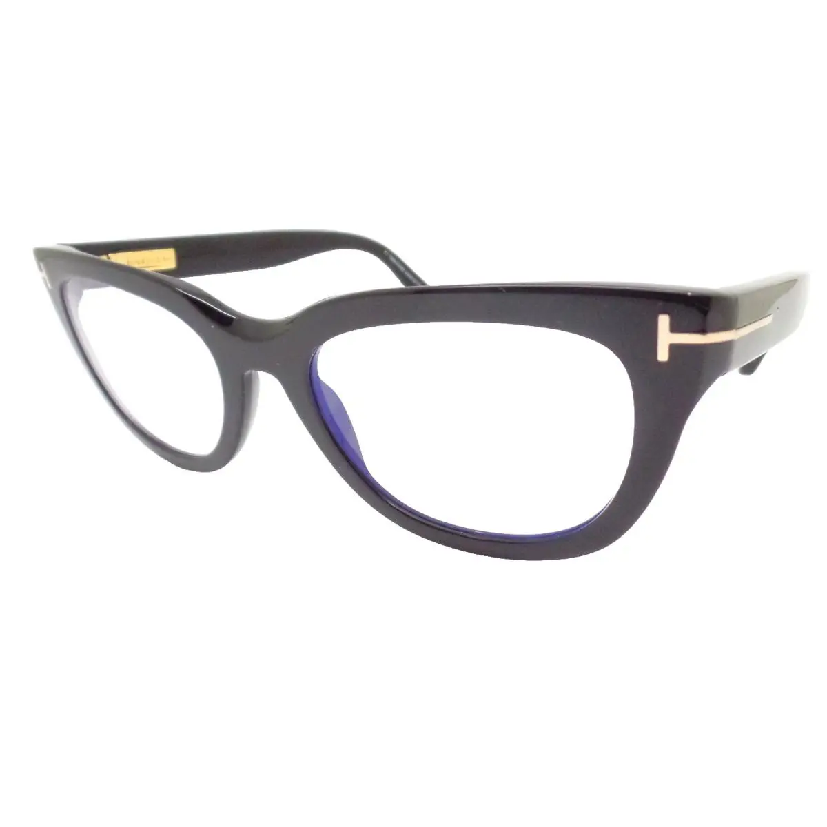 Tom Ford TF 6066 001 Black 53mm Blue Block Frames