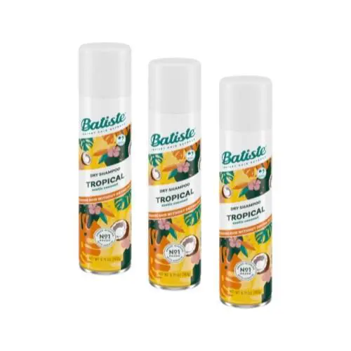 3 Pack Batiste Dry Shampoo Tropical 5.71 Ounce