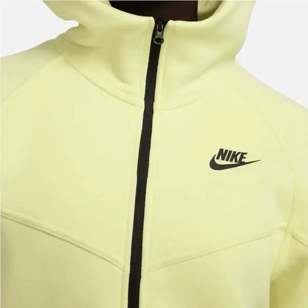 Nike clothing - Nike Sportswear Tech Fleece Windrunner Women`s Full-Zip Hoodie - FB8338-331 - Luminous Green/Black 5