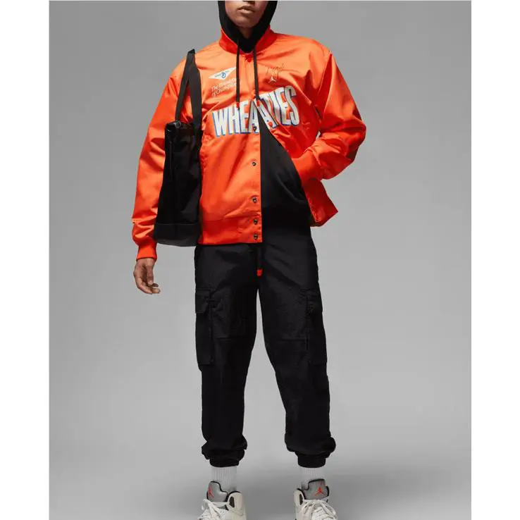 Nike clothing - Nike JORDAN LIGHT MVP Men`s JACKET - DV7578-817 - Orange 0