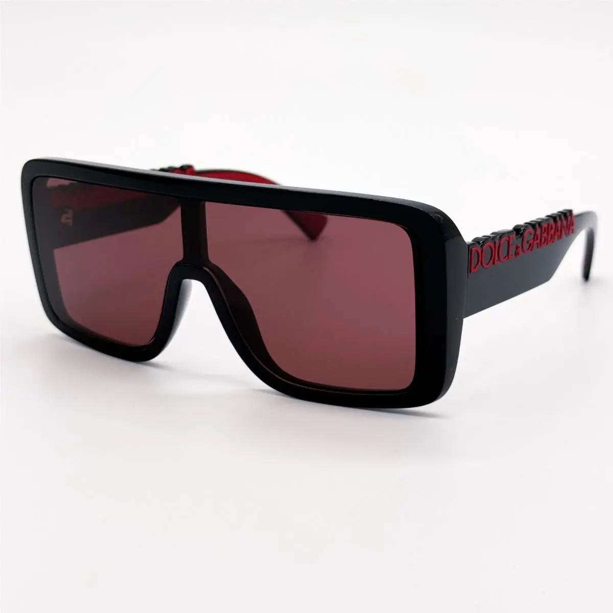 Dolce Gabbana Sunglasses DG6204 501/75 Black Red Women Eyewear