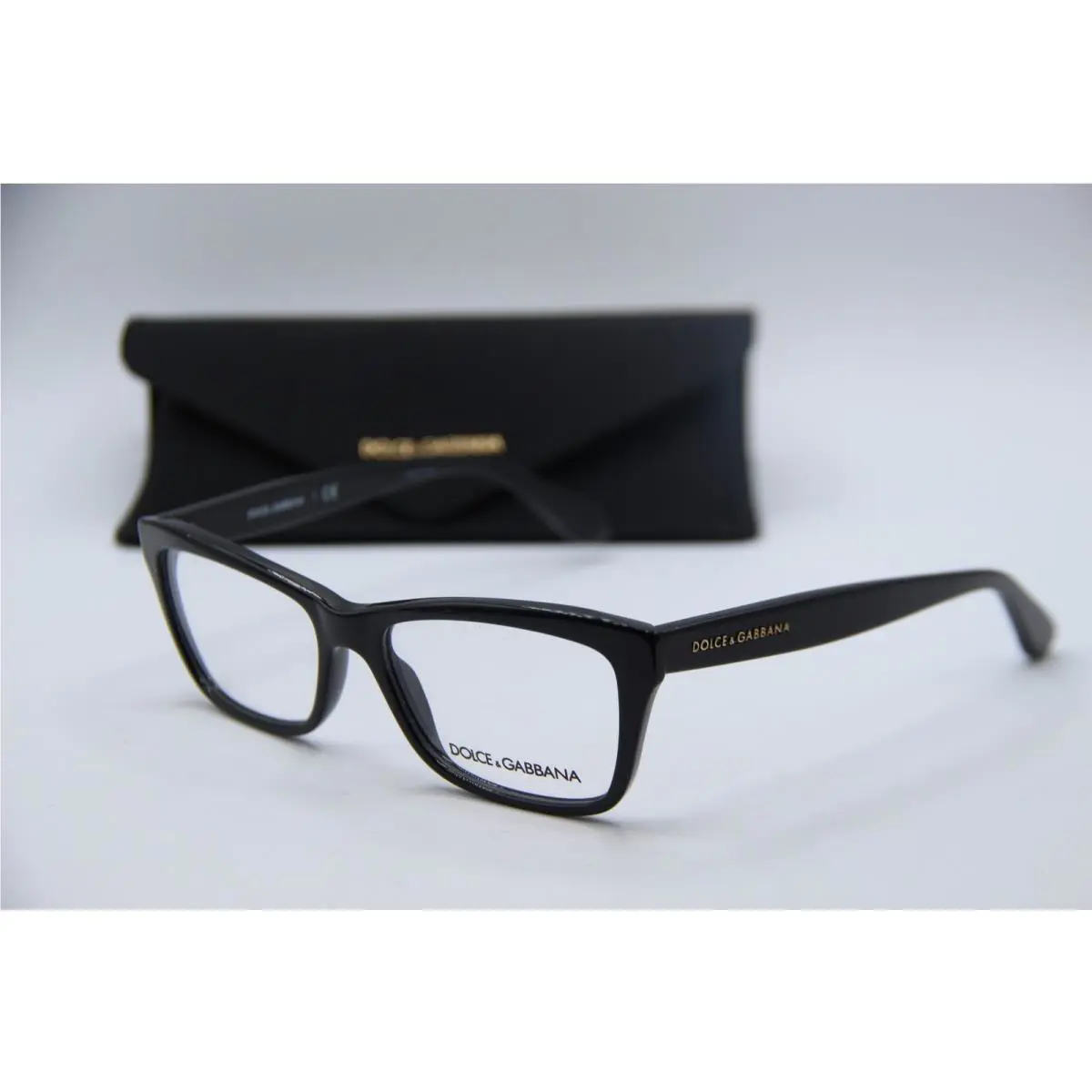Dolce Gabbana DG 3215 501 Black Gold Eyeglasses 52-16