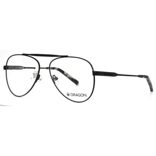 Dragon Dee DR197 002 Matte Black Mens Aviator Full Rim Eyeglasses 56-13-145 B:48 - Frame: Matte Black