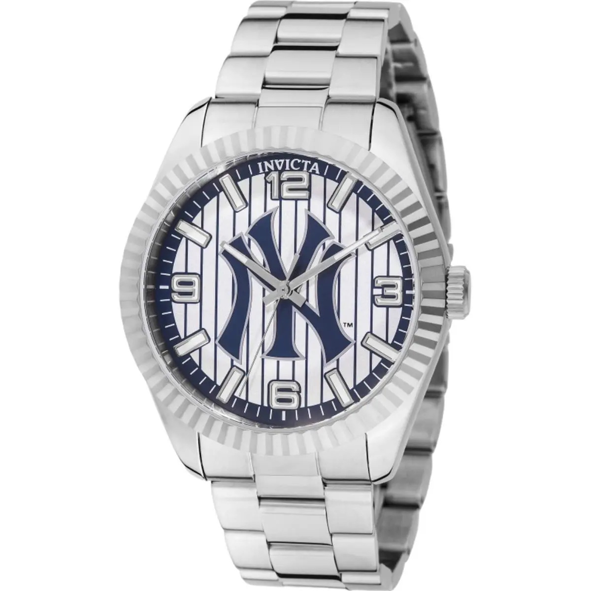 Invicta Men`s Watch Specialty York Edition Silver Tone Steel Bracelet 49862 - Dial: Silver, Band: Silver