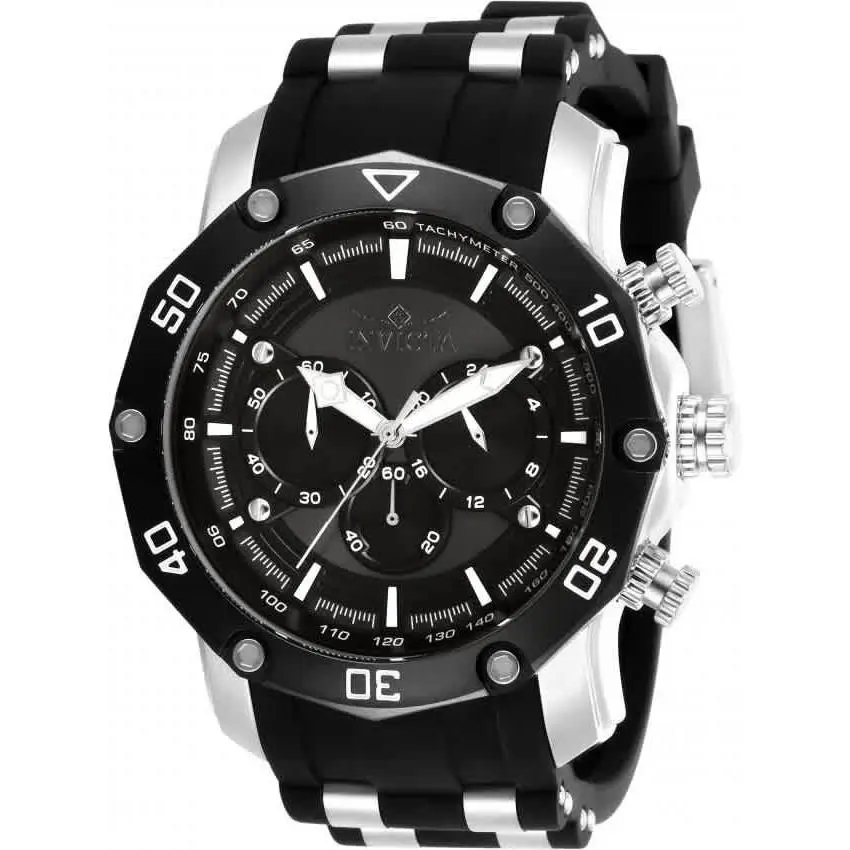 Invicta Pro Diver Chronograph Quartz Black Dial Men`s Watch 28753
