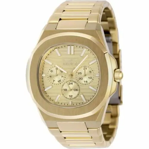 Invicta Speedway 48525 Mens 48mm Black Dial Quartz Stainless Steel Watch