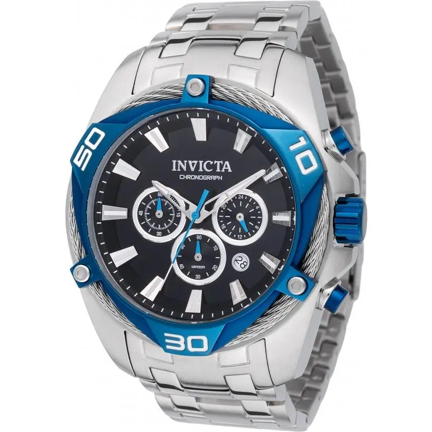 Men`s Bolt Quartz Chronograph Stainless Steel Casual Watch by Invicta