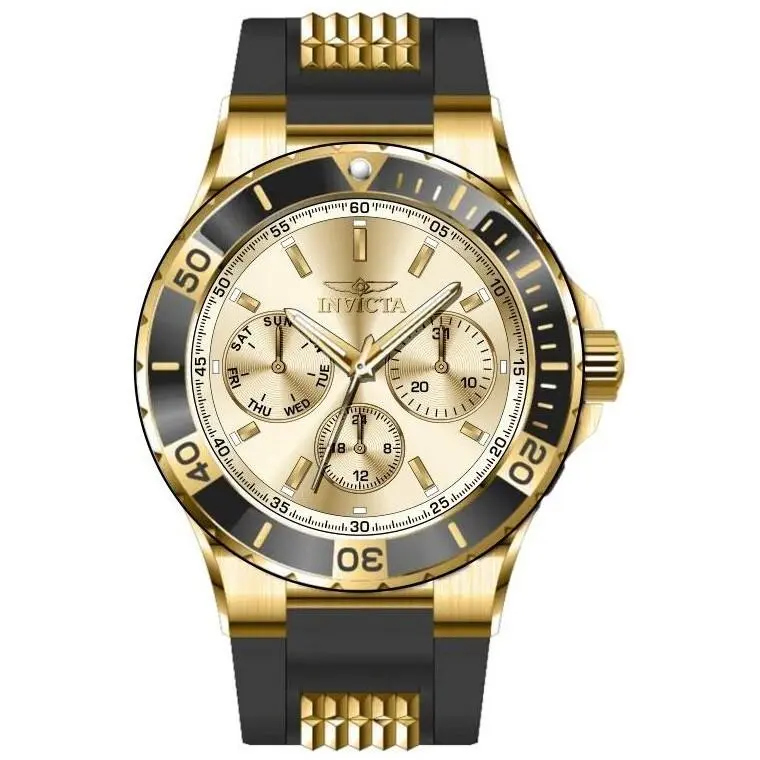Aviator Quartz Gold Dial Ladies Watch 49892 by Invicta