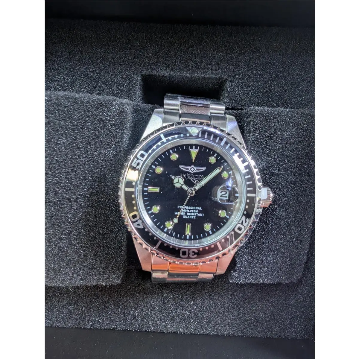 Invicta 48723 Pro Diver Men 37.5mm Stainless Steel Quartz Watch - Silver
