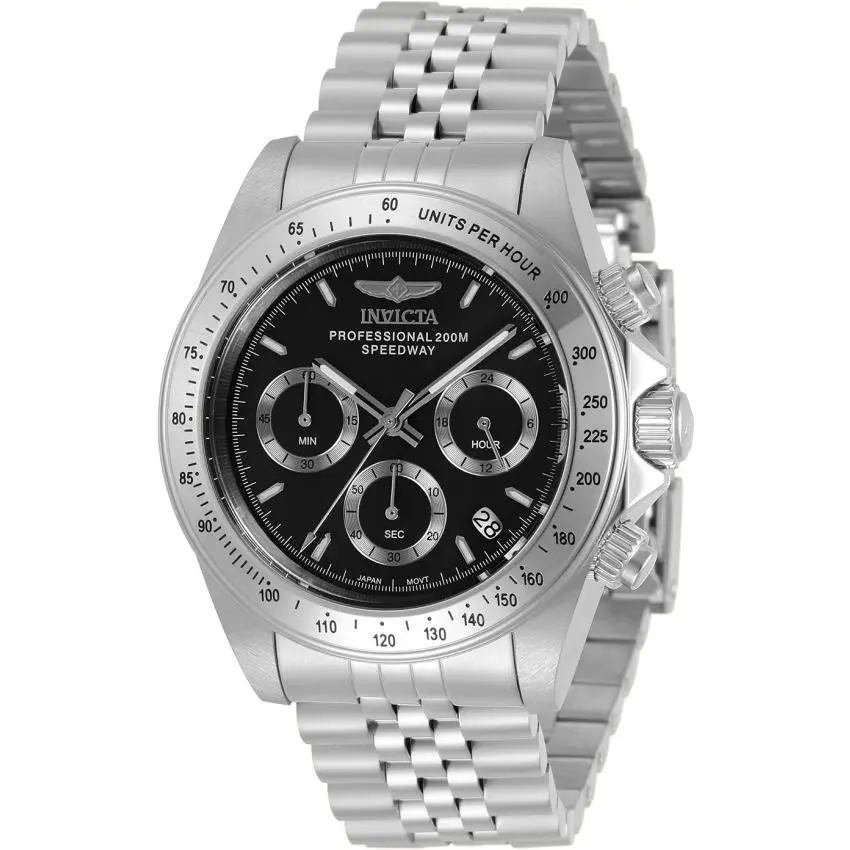 Invicta Speedway Chronograph Quartz Black Dial Men`s Watch 30989