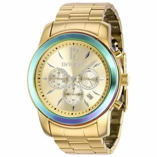 Invicta 40492 Gold Mens 47mm Chronograph Quartz Watch Stainless Steel