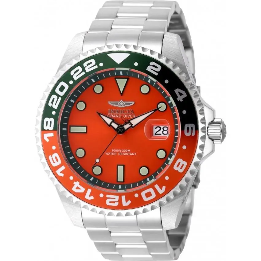 Pro Diver Miami Edition Automatic Orange Dial Men`s Watch 49118 by Invicta