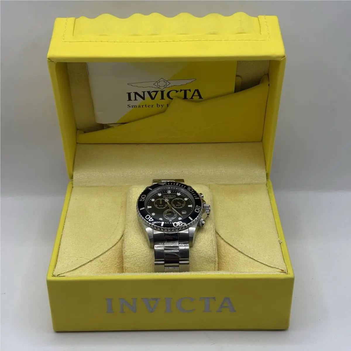 Invicta Pro Diver 10050 50mm Black/silver/yellow Case