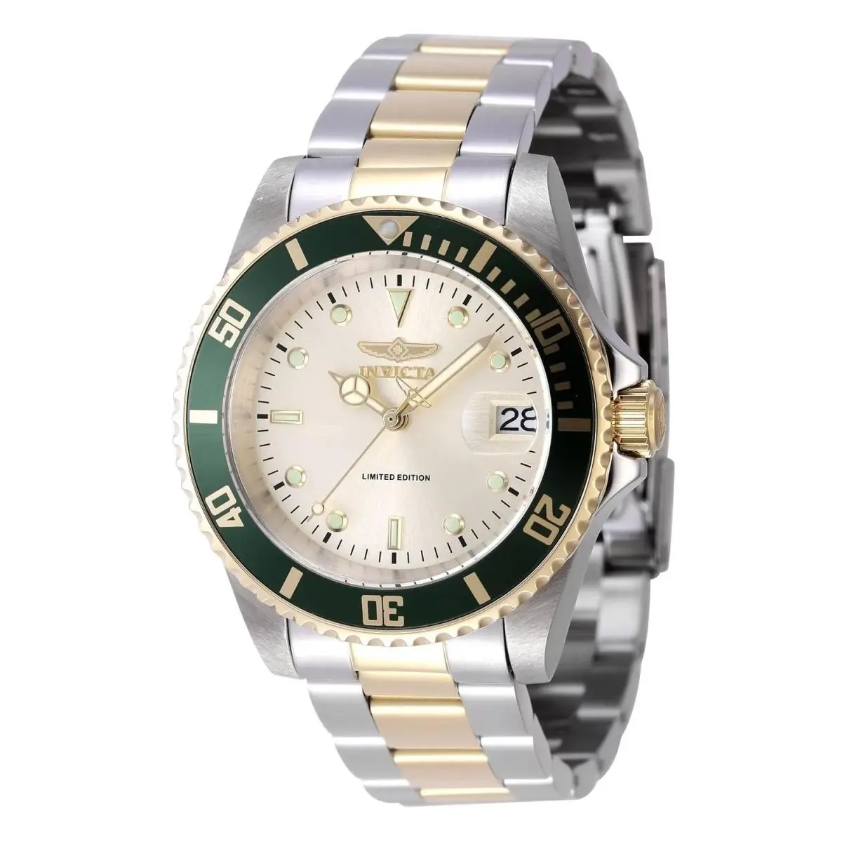 Invicta 47395 Automatic Watch Champagne Dial Stainless Steel 40mm Men