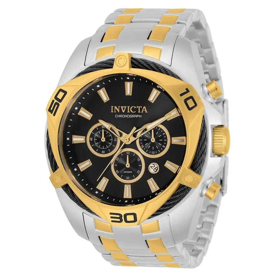 Invicta Bolt Chronograph Quartz Black Dial Men`s Watch 34124