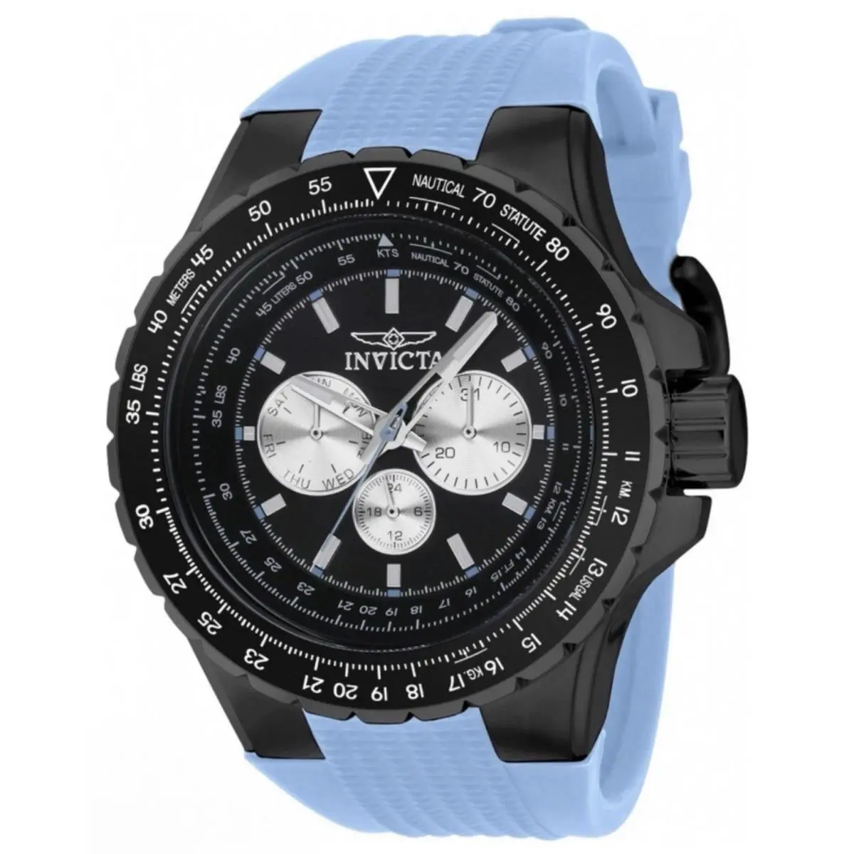 Invicta Aviator Skyshock 50mm Chronograph Men’s Watch Blue Black 39305