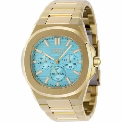 Invicta Speedway 48522 Men 41mm Stainless Steel Gold Light Blue Dial VH63 Quartz