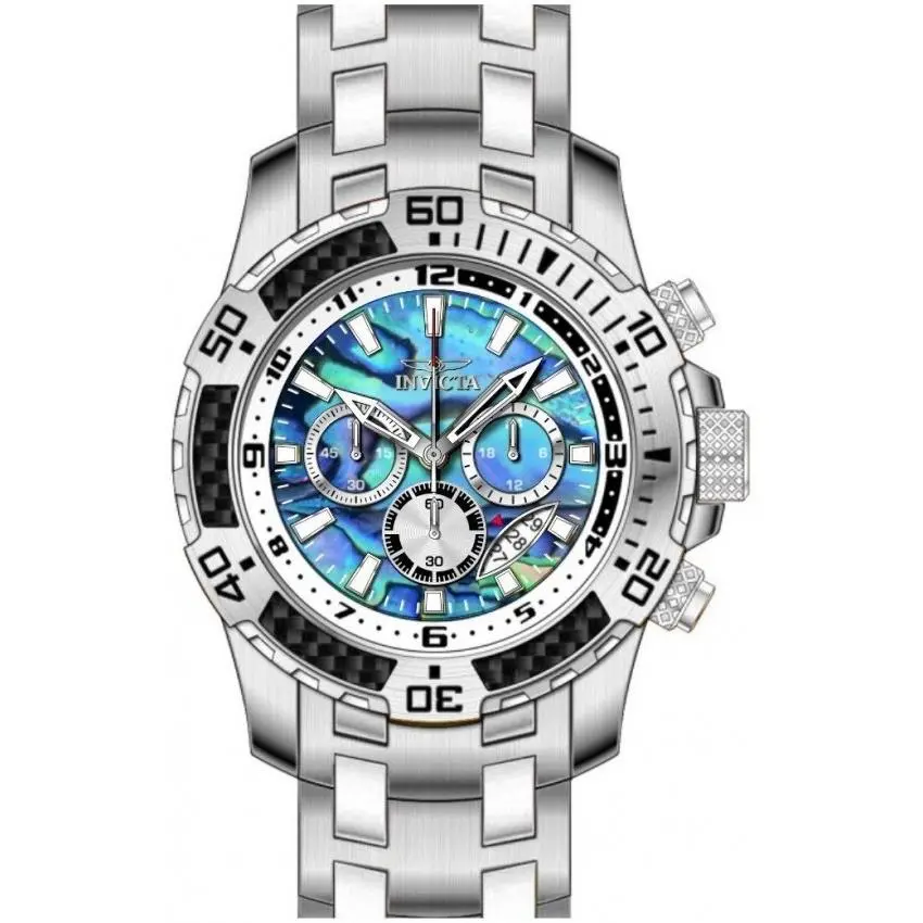 Invicta Pro Diver Scuba Chronograph Gmt Quartz Men`s Watch 49855