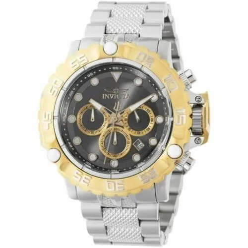 Invicta Subaqua Poseidon 47182 Men 52mm Black Dial Quartz Stainless Steel Watch
