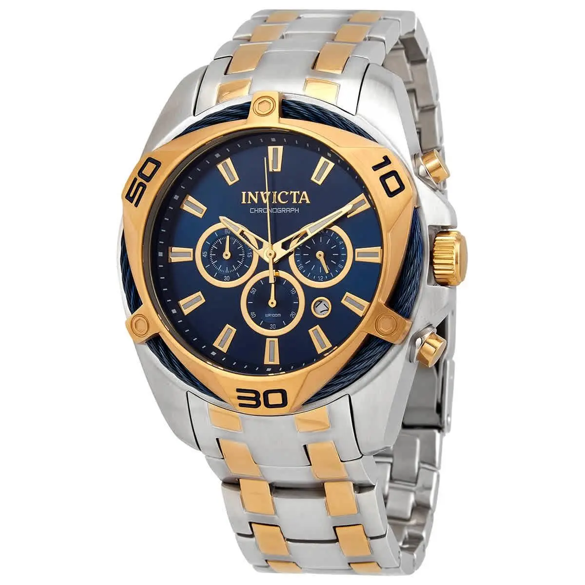 Invicta Bolt Chronograph Quartz Blue Dial Men`s Watch 34125