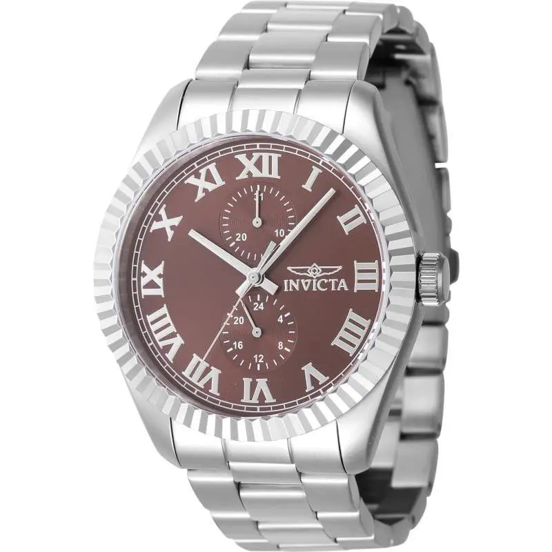 Invicta Specialty 47424 Mens 48mm Black Dial Quartz Stainless Steel Watch