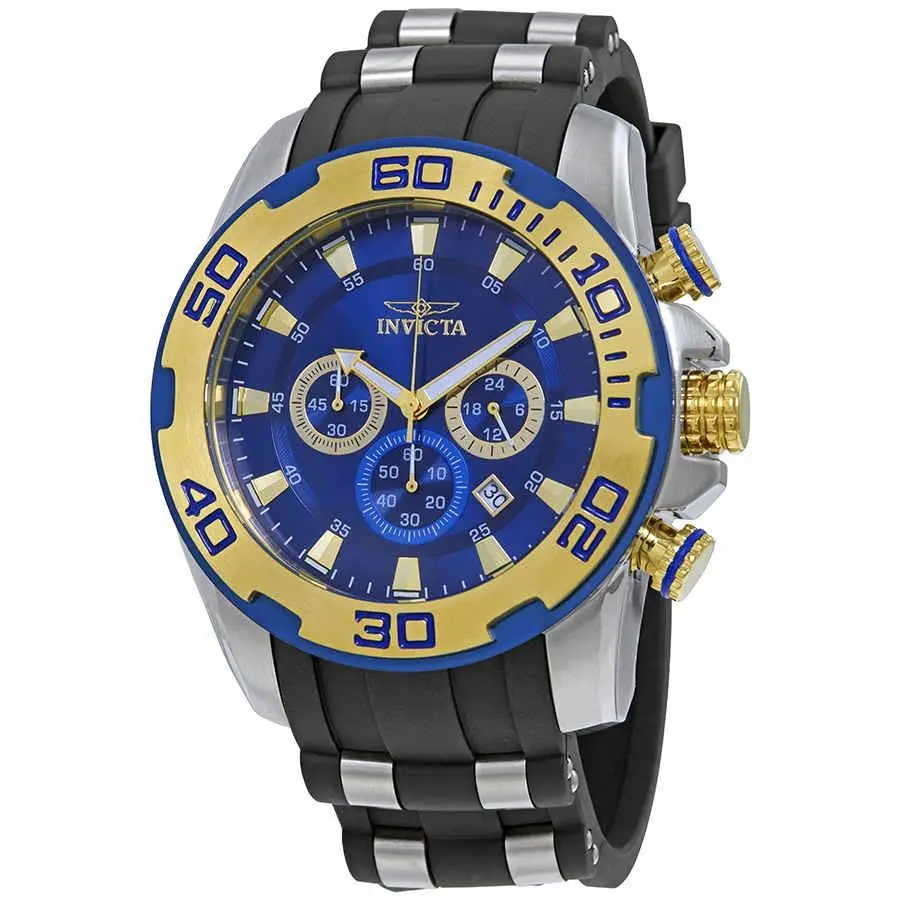 Pro Diver Chronograph Blue Dial Men`s Watch 22339 by Invicta