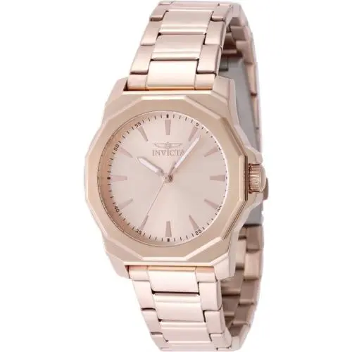 Invicta Speedway Quartz Rose Gold Dial Ladies Watch 49089 - Dial: Rose Gold-tone, Band: Rose Gold-tone, Bezel: Rose Gold-tone
