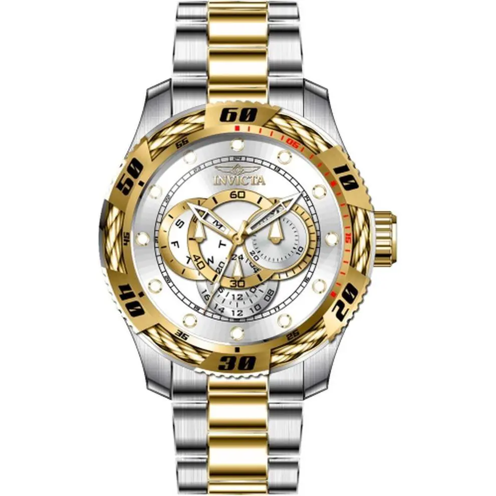 Invicta Speedway Men 50mm Stainless Steel Steel Silver Dial VH63 Quartz 45751