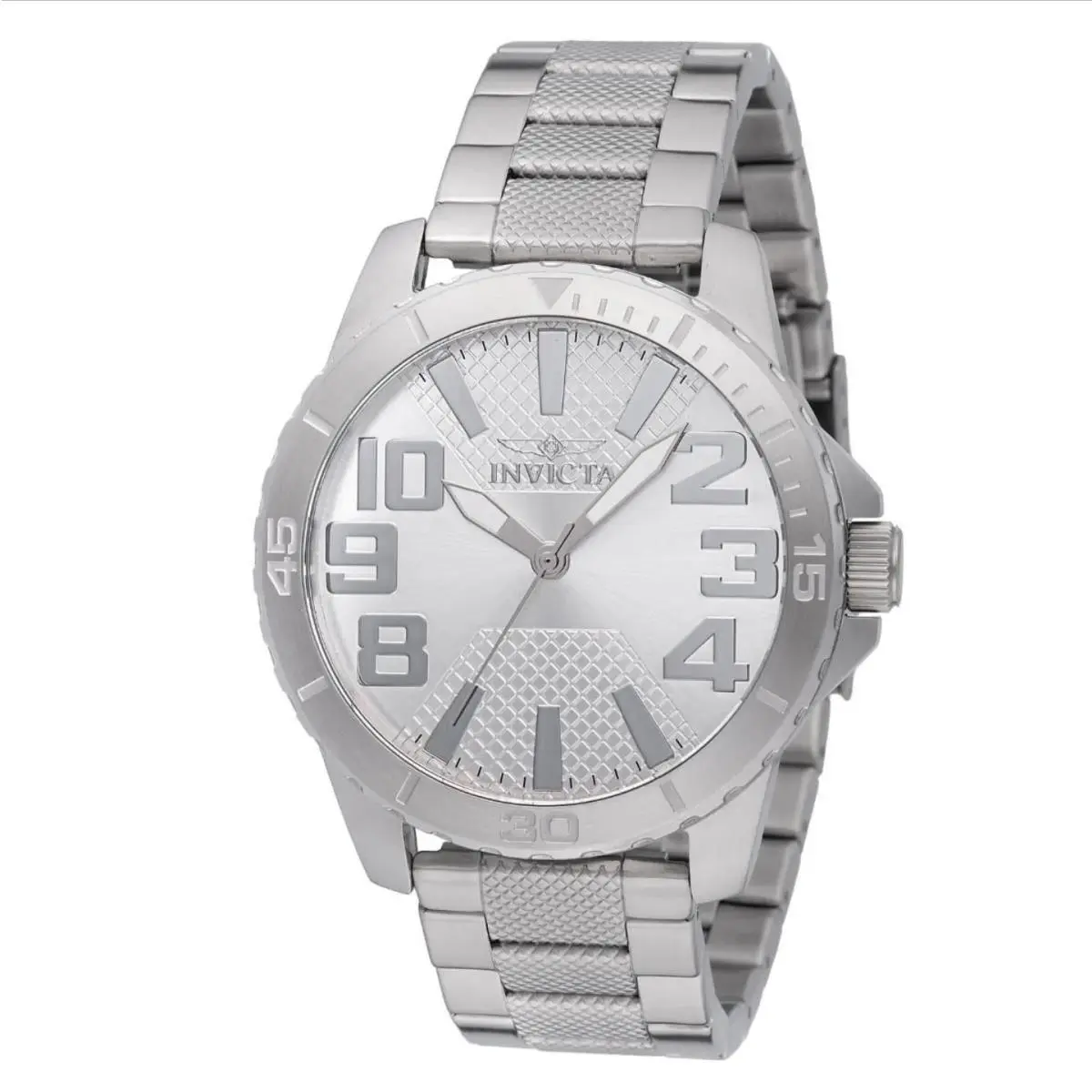 Invicta Men`s Watch Speedway Quartz Silver Dial Stainless Steel Bracelet 48927 - Dial: Silver, Band: Silver