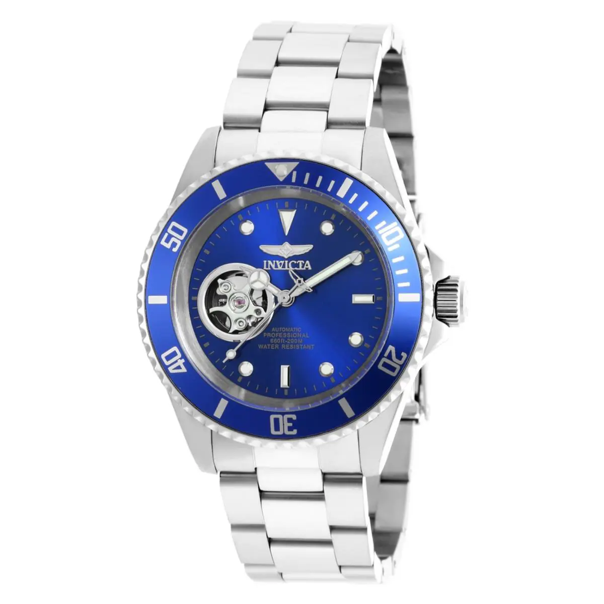 Invicta Pro Diver Automatic Blue Dial Stainless Steel Men`s Watch 20434