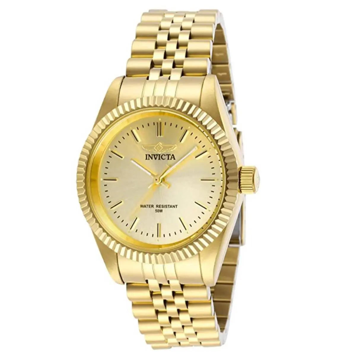 Invicta Lady 29411 Specialty Quartz 3 Hand Champagne Dial Watch