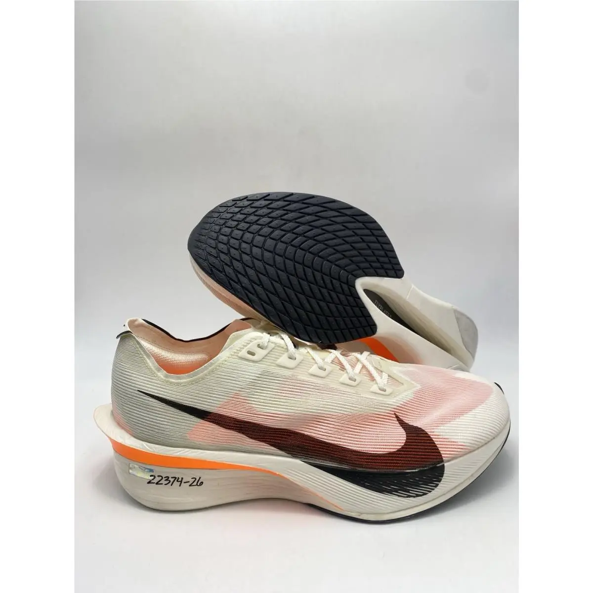 Nike Zoomx Vaporfly Next% 4 Proto Sail Black Orange HF6413 100 Men`s Sz 11.5