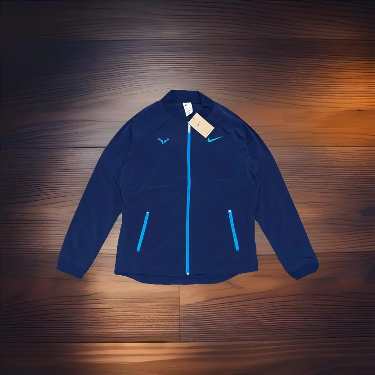 Nike Court Rafa Nadal Full Zip Dri-fit Tennis Jacket Blue DV2885-492 Mens L